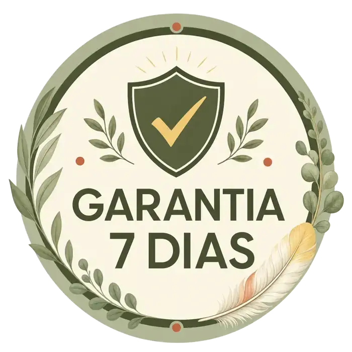 Selo de garantia de 7 dias do Manual Completo da Calopsita