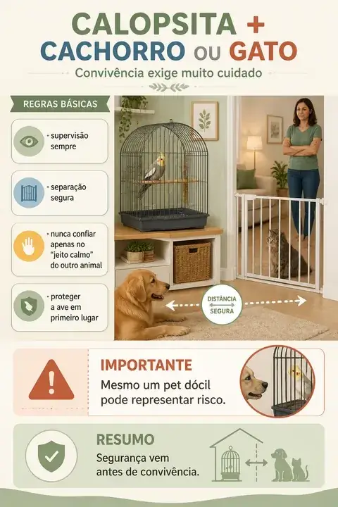 Página: Calopsita + cachorro ou gato